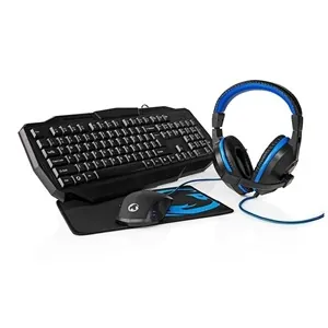 Gaming-paket | 4-i-1 | Tangentbord, headset, mus och musmatta | Nordisk layout |